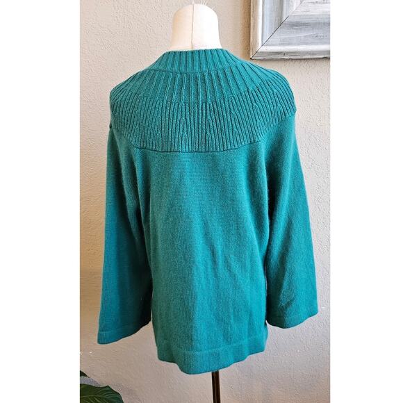 Marks & Spencer Women's Wool Angora Cozy Rib Knit Cardigan Sweater UK 22 US XXL - Picture 4 of 8